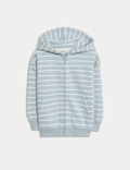 Cotton Rich Striped Hoodie (2-8 Yrs)
