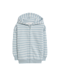 Cotton Rich Striped Hoodie (2-8 Yrs)