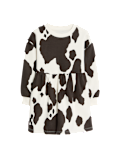 Cotton Rich Cow Print Swing Dress (2-8 Yrs)