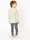 2 Piece Leopard Sweat Top & Leggings (2-7 Yrs)