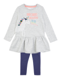 Cotton Rich Unicorn Dress & Leggings Outfit (2-7 Yrs)