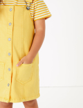 Cotton Pinny Dress & T-Shirt Outfit Set (2-7 Yrs)