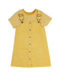 Cotton Pinny Dress & T-Shirt Outfit Set (2-7 Yrs)