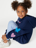 Cotton Rich Slogan Top & Bottom Outfit (2-8 Yrs)