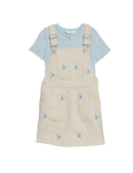 2pc Denim Pinafore Outfit (2-8 Yrs)