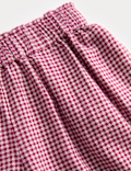 2pc Pure Cotton Checked Top & Bottom Outfit (2-8 Yrs)