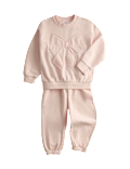 2pc Cotton Rich Bow Sweat Outfit (2-8 Yrs)