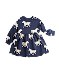 Cotton Rich Horse Sweat Dress (2-8 Yrs)
