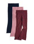 3 Pack Animal Print Kickflare Leggings (2-10 Yrs)