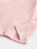 Heart Textured Knitted Top (2-10 Years)