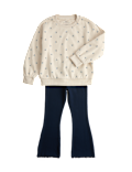 2 Piece Cotton Rich Floral Sweatshirt Outfit (2-8 Yrs)