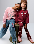 2 Piece Cotton Rich Loved Sweat Outfit (2-8 Yrs)