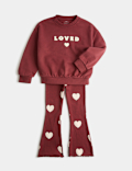 2 Piece Cotton Rich Loved Sweat Outfit (2-8 Yrs)