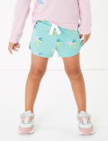 Cotton Palm Tree Print Shorts (2-7 Yrs)