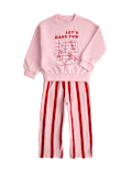 Cotton Rich Graphic Dog Sweatshirt Outfit (2-8 Yrs)