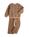 2 Piece Cotton Rich Leopard Print Jogger Set (2-8 Yrs)