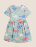 H Dinosaur Print SS Dress