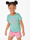 Cotton Elephant Print T-Shirt (2-7 Yrs)