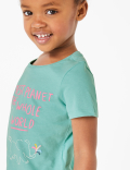 Cotton Elephant Print T-Shirt (2-7 Yrs)