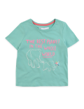 Cotton Elephant Print T-Shirt (2-7 Yrs)