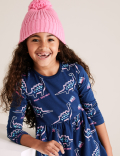 Pure Cotton Dinosaur Print Dress (2-7 Yrs)