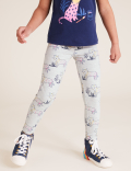 Cotton Leopard Print Leggings