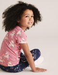 Pure Cotton Unicorn Print T-Shirt (2-7 Yrs)