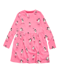 Pure Cotton Penguin Print Dress (2-7 Yrs)