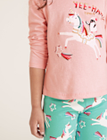 Pure Cotton Unicorn Top (2-7 Yrs)