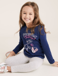 Pure Cotton Friends Slogan Top (2-7 Yrs)