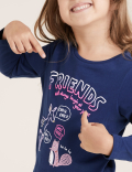 Pure Cotton Friends Slogan Top (2-7 Yrs)