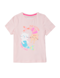 Organic Cotton Mer-Kitten Slogan T-Shirt