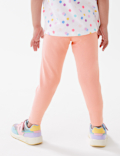 Cotton Rich Plain Leggings (2-7 Yrs)