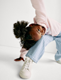 Wide Leg Denim Striped Jeans (2-16 Yrs)