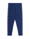 Cotton Rich Heart Print Leggings (2-7 Yrs)