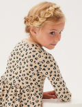 Pure Cotton Leopard Print Dress (2-7 Yrs)