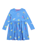 Pure Cotton Weather Print Dress (2-7 Yrs)