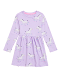 Pure Cotton Zebra Print Dress (2-7 Yrs)