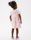 Pure Cotton Unicorn Print Dress (2-7 Yrs)