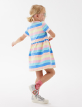 Pure Cotton Striped Dress (2-7 Yrs)