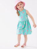 Pure Cotton Flamingo Print Dress (2 - 7 Yrs)