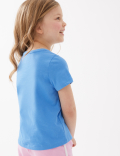 Pure Cotton Sea Horse Sequin T-Shirt (2-7 Yrs)