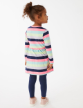 Cotton Rich Striped Dress (2-7 Yrs)