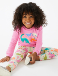 Cotton Rich Dinosaur Print Sweatshirt (2-7 Yrs)