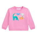 Cotton Rich Dinosaur Print Sweatshirt (2-7 Yrs)