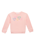 Cotton Rich Heart Print Sweatshirt (2-7 Yrs)