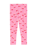 Cotton Rich Cherry Print Leggings