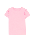 Cotton Blend Frill T-Shirt