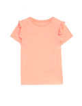 Cotton Blend Frill T-Shirt