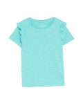 Cotton Blend Frill T-Shirt
